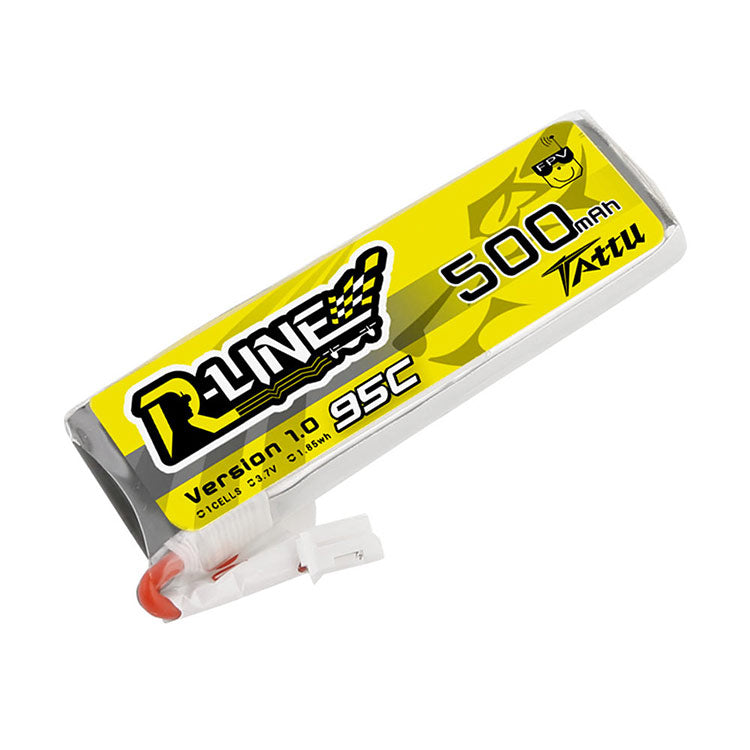 Tattu 500mAh 3.7V 95C 1S1P Lipo Battery Pack With JST-PHR Plug Tattu 500mAh 3.7V 95C 1S1P Lipo Battery Pack With JST-PHR Plug
